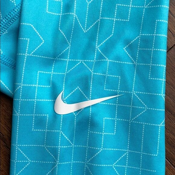 Blue Nike Pro Quarter Zip Pullover - Picture 4 of 7